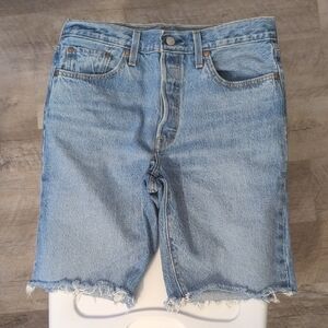 Women's Light Blue Denim Cutoff Shorts